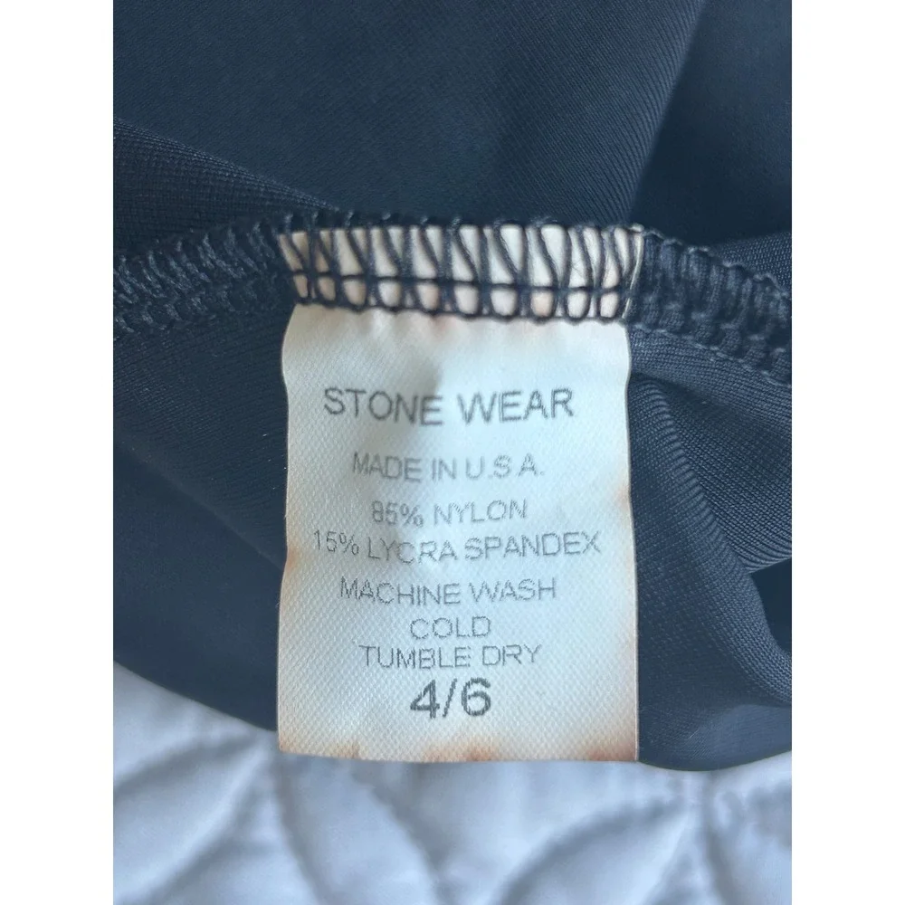 Vintage Jenni Rose Stone Wear Black Velvet Leotard Bodysuit Girls Size 4-6 NWT - Picture 5 of 5